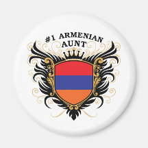 Number One Armenian Aunt Fridge Magnet