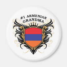 Number One Armenian Grandma Magnet