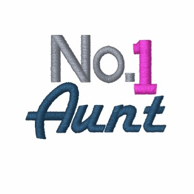 Number One Aunt Embroidered Hoodie by AuntandUncleGifts