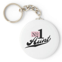 Number One Aunt Keychain