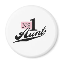 Number One Aunt Fridge Magnets