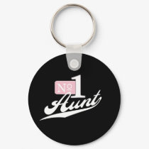 Number One Aunt (White) keychains