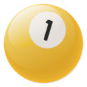 NUMBER ONE BILLIARDS BALL stickers by dgpaulart NUMBER ONE BILLIARDS BALL stickers