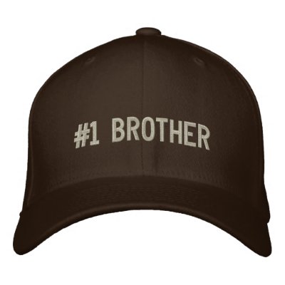 Number One Brother Embroidered Hats by teesforyourfamily