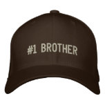 Number One Brother Embroidered Hats