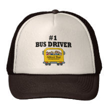 Number One Bus Driver Hats