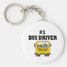 Number One Bus Driver Keychains
