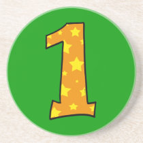Number one beverage coaster