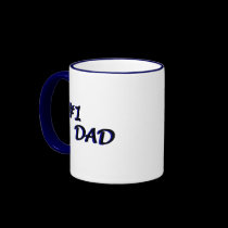 Number One Dad - Blue mugs