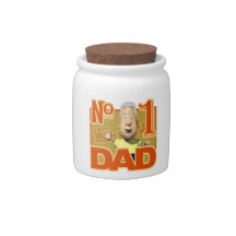 Number One Dad Candy Jars