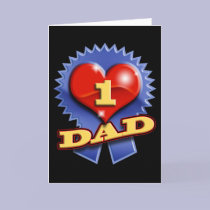 Number One Dad cards