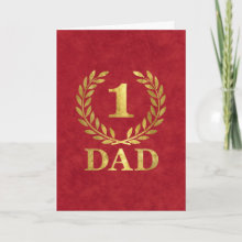 Number One Dad Card - Happy Father’s Day!