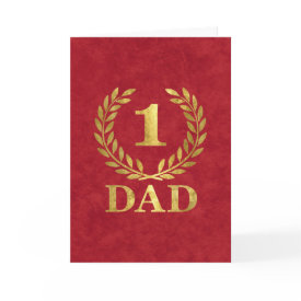 Number One Dad Card - Happy Father's Day!
