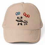This adorable t-shirt design has a cute panda adult holding hands with a baby panda. Both are holding balloons which read #1 DAD. This little panda family is too cute! A great gift for dad!