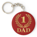 Number One Dad Key Chains