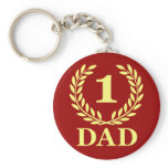 Number One Dad Key Chains