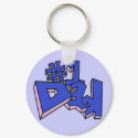 Number One Dad Keychain