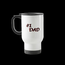 Number One Dad Mug - red mugs