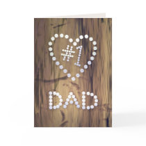 Number One Dad on Wood cards