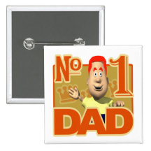 Number One Dad Pins