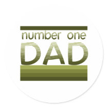 Number One Dad stickers
