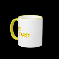 Number One Dad - Yellow / God mugs