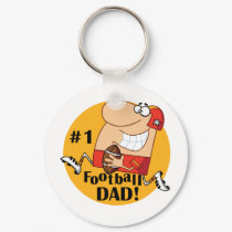 Number One Football Dad Tshirts and Gifts keychains
