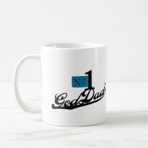 Number One GodDad Coffee Mugs