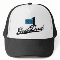 Number One GodDad Mesh Hats