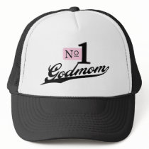 Number One Godmom Mesh Hat