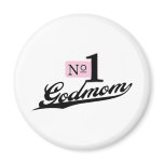 Number One Godmom Refrigerator Magnet