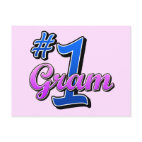 Number One Gram Postcard