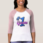 Number One Gram Ladies 3/4 Sleeve Fitted Raglan