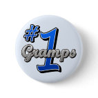 Number One Gramps Round Button