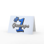 Number One Gramps Greeting Card