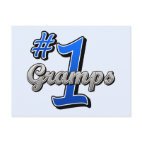 Number One Gramps Postcard