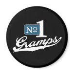 Number One Gramps (White) Fridge Magnet