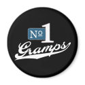 Number One Gramps (White) magnets