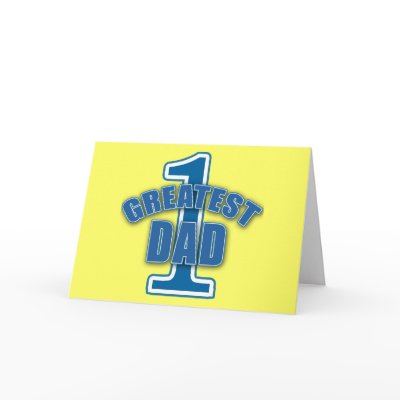 Number One Greatest Dad Products Greeting Card by FathersDayProducts