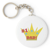 Number One King Dad keychains
