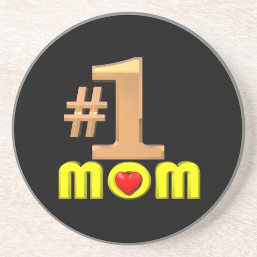 Number One Mom Coaster