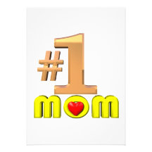 Number One Mom Invites