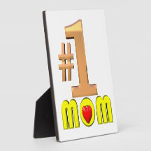 Number One Mom Plaque