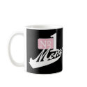 Number One Mom (White) mugs