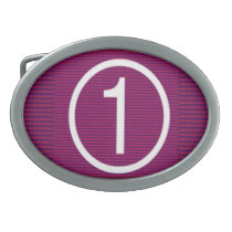 Number One Oval Belt Buckles
