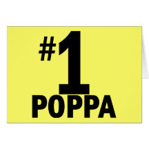 Number One Poppa Products Card