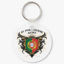 Number One Portuguese Aunt keychains by PrideGiftShop Number One Portuguese Aunt keychains