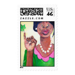 Number One Pretty Girl Stamp
