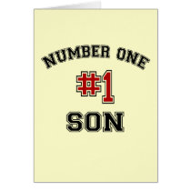 Number One Son Greeting Cards