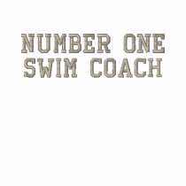 Number One Swim Coach embroidered shirts